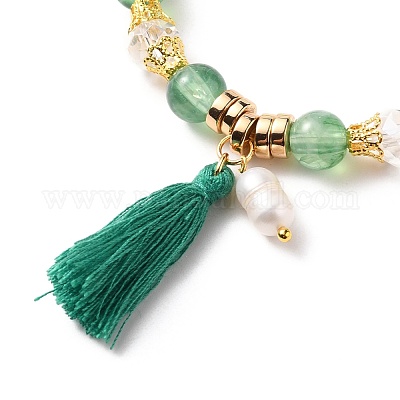 Edelstein mehrschichtige Stretch-Perlen-Armbänder Sets&nbsp;BJEW-JB05756-03-1