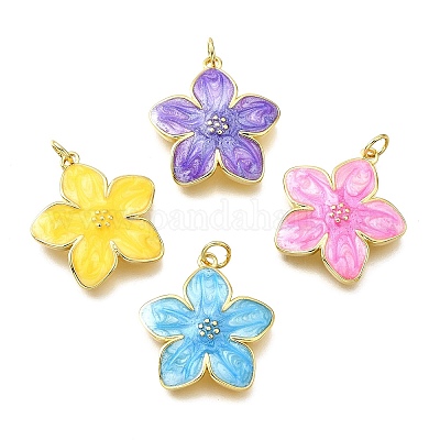 Латунь эмаль подвески KK-V011-29G-1