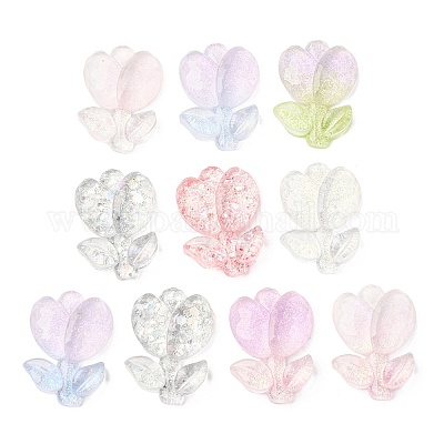 Светящиеся кабошоны из прозрачной смолы CRES-L045-07-1