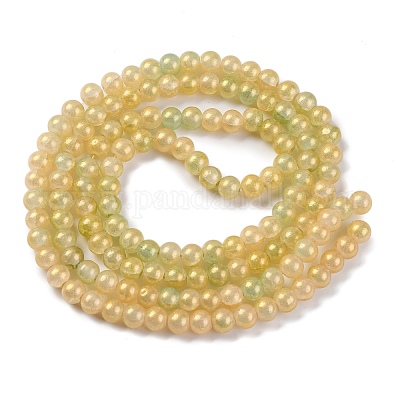 Выпечки окрашенные нити шарик хруст стекла DGLA-R053-04F-1