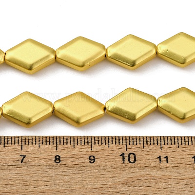 Стеклянные бусины с гальваническим покрытием  EGLA-H109-11H-1