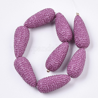 Perles de strass en argile polymère&nbsp;RB-L033-07H-1