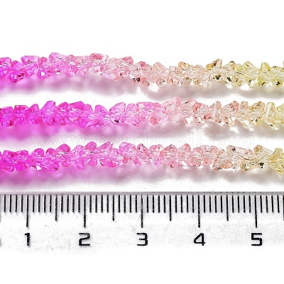 Прозрачные стеклянные бусины&nbsp;GLAA-H023-03G-1