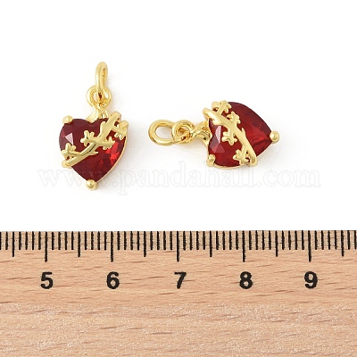 Подвески из латуни и стекла KK-F900-02G-1