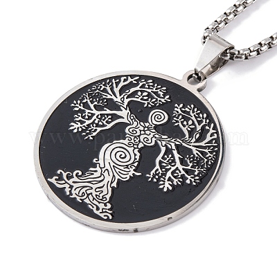 Ожерелья из нержавеющей стали 304 с эмалью NJEW-Q338-04P-1