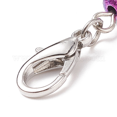 Окрашенные распылением акриловые бусы из тыквы подвесные украшения HJEW-JM00721-1