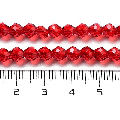 Прозрачные стеклянные бусины GLAA-A014-03B-1