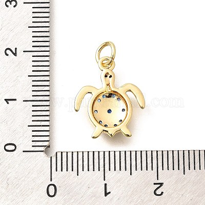 Латунные микро проложить кубического циркония подвески KK-Q040-02L-G-1