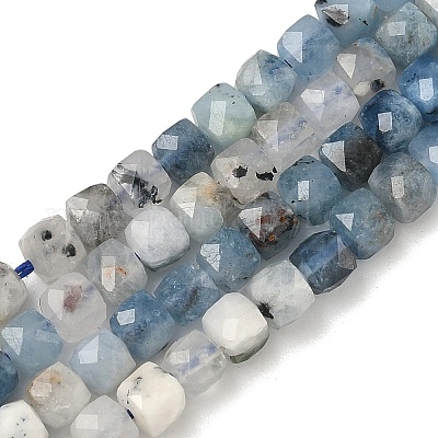 Природные Аквамарин бисер нитей&nbsp;G-B168-B02-4x4mm-1