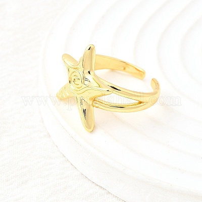 Латунные манжеты для женщин RJEW-F184-08E-G-1