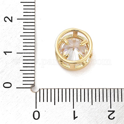 Покрытие стойки латунные микро-паве кубические подвески-скользящие KK-Z064-37G-01-1