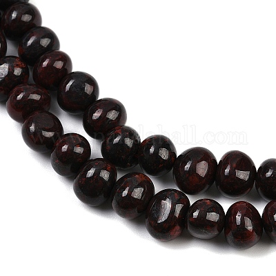 Природные брекчированных яшмы бисер нитей G-G053-C13-01-1