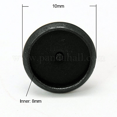 Латунь сеттинги серьга KK-I001-B-NF-1