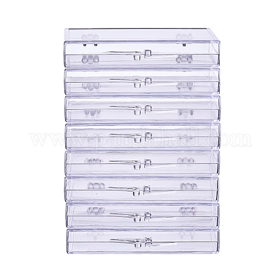 Contenitori di perle di plastica trasparente&nbsp;CON-WH0019-04-1