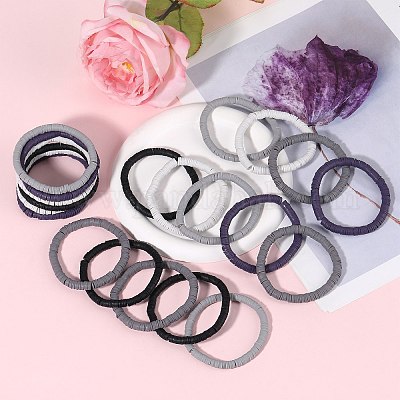 Набор растягивающихся браслетов Heishi Surfer из полимерной глины BJEW-SW00124-1