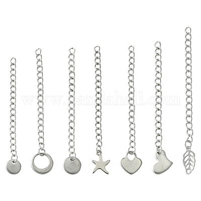 7 шт. 7 стиля удлинитель цепи из нержавеющей стали 304 STAS-FS0001-49P-1