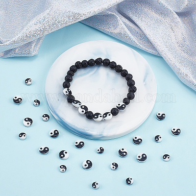 60 шт. 2 вида бусин с принтом из натуральных пресноводных ракушек SHEL-BBC0001-03-1