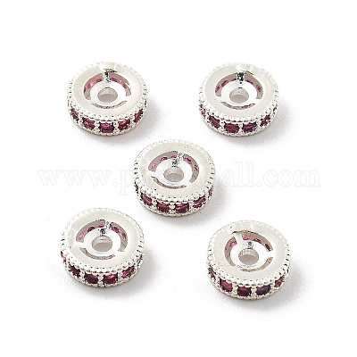 Латунные микро проложить кубического циркония бусы KK-R216-10B-S02-1