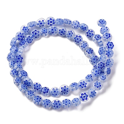 Ручной работы millefiori стеклянные бусины нитки LAMP-G164-11E-1