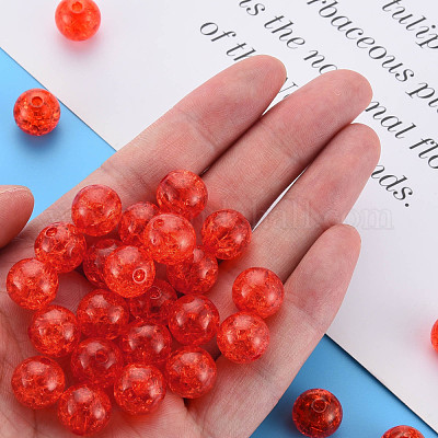 Прозрачных бусин акриловые треск MACR-S373-66A-N08-1