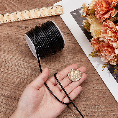 Круглый шнур из воловьей кожи длиной 20 метр. WL-WH0015-01C-02-1