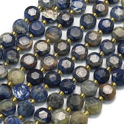 Нити бусин из натурального оранжевого содалита G-C116-A152-01-1