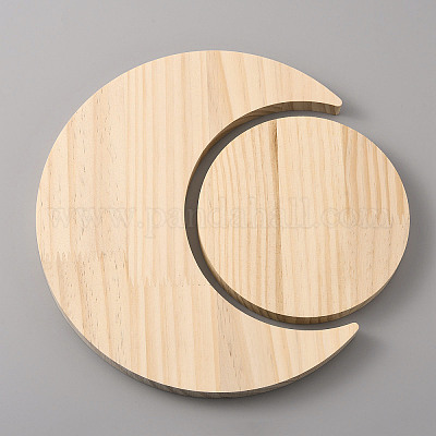 Деревянная тарелка для бутылок с лаком для ногтей&nbsp;AJEW-WH0314-34-1