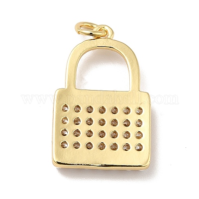 Латунные микро проложить кубического циркония подвески KK-H433-50G-1