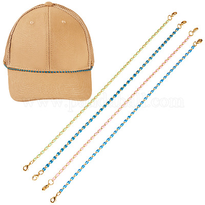 4 шт. 4 цвета латунная эмалированная цепочка для изготовления браслета AJEW-TA00033-1