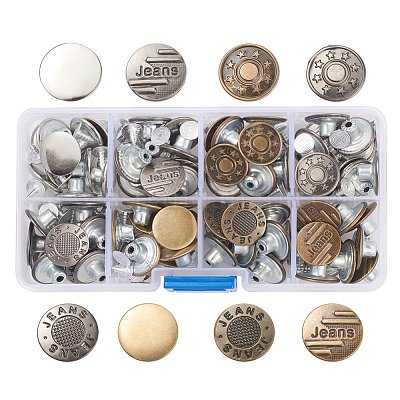 Wholesale Iron Button Pins for Jeans 