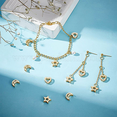 12 шт. 3 стильных латунных подвески-слайдеры KK-BC0008-72-1