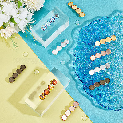 Наборы для самостоятельной сборки заколок-куполов для волос DIY-UN0004-70-1