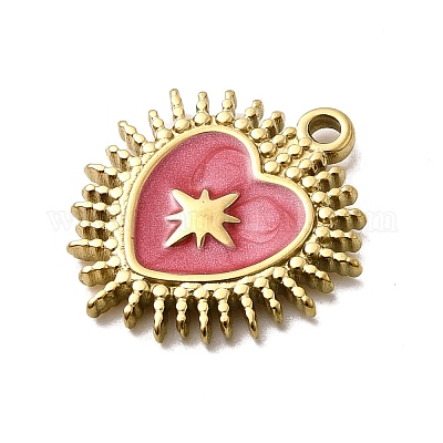 Подвески из нержавеющей стали 304 с эмалью STAS-I355-10G-02-1