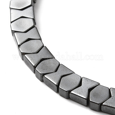 Гальванические нити из синтетических немагнитных гематитовых бусин G-Q1009-C02-01-1