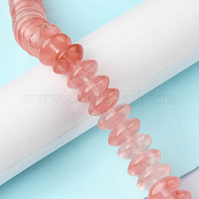 Вишневого кварца стеклянные бусы пряди G-F743-05A-1