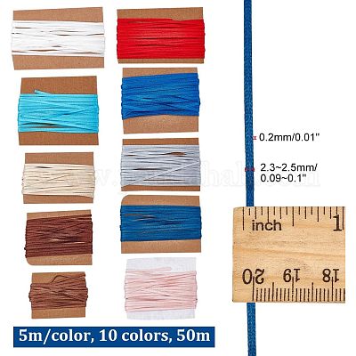 50м 10-х цветные полиэстеровые ленты набор OCOR-NB0001-75A-1