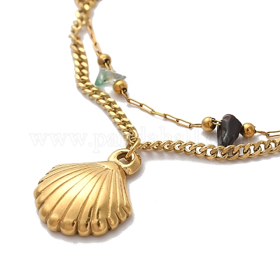 Летние пляжные самородки BJEW-P326-07B-G-1