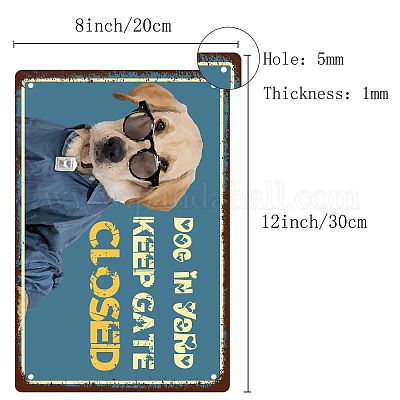 Rechteckiges Metalleisen-Schildplakat&nbsp;AJEW-WH0157-336-1