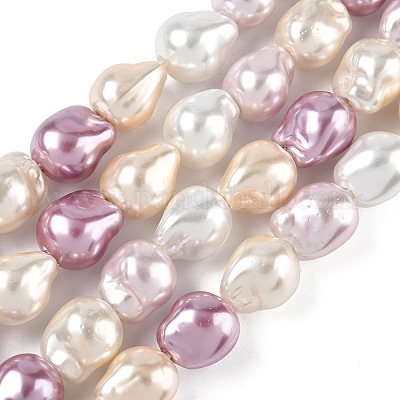 Гальванические стеклянные бусины GLAA-Z013-01A-01-1