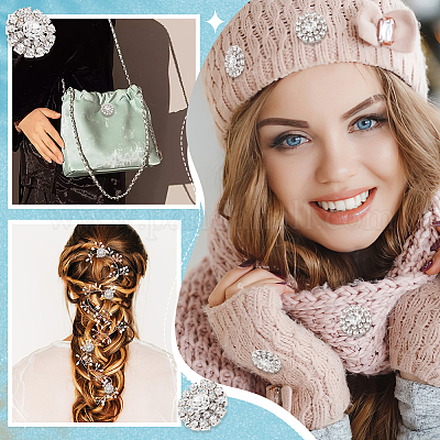 Кабошоны из сплава со стразами ALRI-GA0001-09S-1