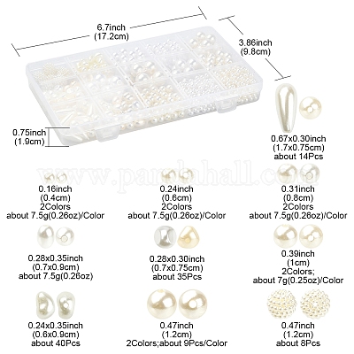 Имитация жемчуга акриловые бусины и бусины из абс-пластика имитация жемчуга DIY-FS0003-31-1