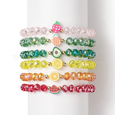 6 個 6 スタイル オレンジ & アボカド & パイナップル & スイカ