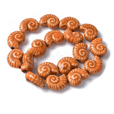 Фарфоровые бусины ручной работы серии «Океан» PORC-R002-03H-1