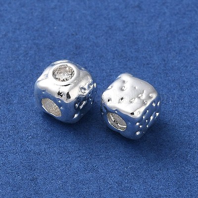 Латунные микро проложить кубического циркония бусы KK-P256-09S-01-1