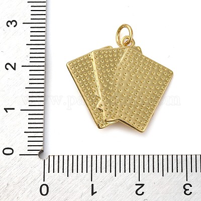 Латунные микро проложить кубического циркония подвески KK-P308-80G-1