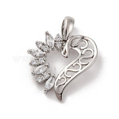 Латунные микро проложить кубического циркония подвески KK-U033-13P-01-1