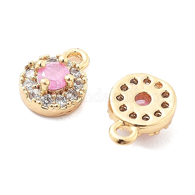 Латунные микро проложить кубического циркония подвески KK-L222-001G-02-1