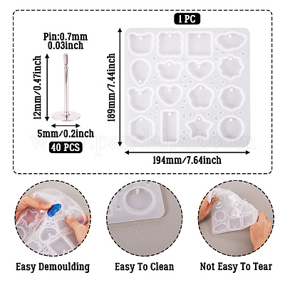 1pc DIY Silikonformen&nbsp;AJEW-TA0001-95-1