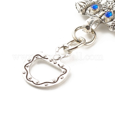 Стекло турецкий синий сглаз кулон украшение HJEW-I008-05AS-1