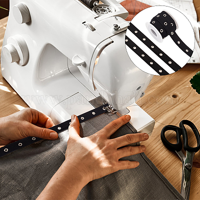 6.25 ярд хлопковой ленты с люверсами серебристого цвета OCOR-BC0006-75C-1